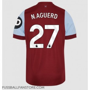 West Ham United Nayef Aguerd #27 Replik Heimtrikot 2023-24 Kurzarm